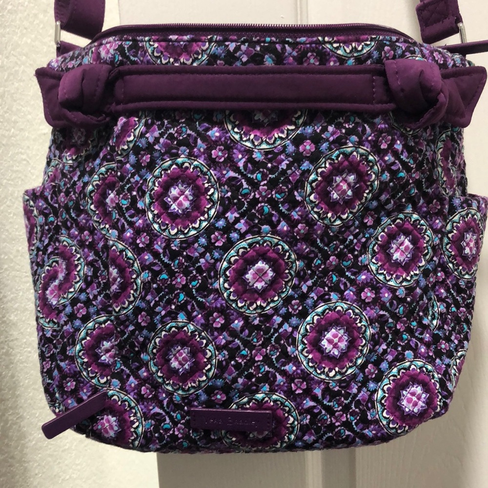 Vera Bradley lilac medallion Hadley satchel